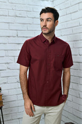 CARDINAL CASUAL KEMEJA COLOR BASED (MERAH)